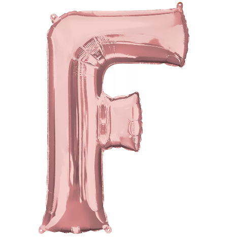 34in Rose Gold Letter Balloon