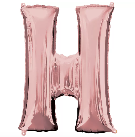 34in Rose Gold Letter Balloon