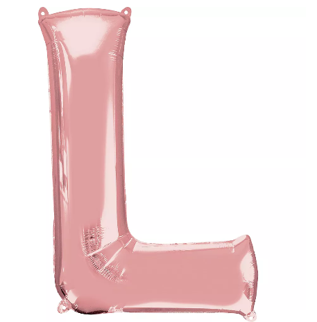 34in Rose Gold Letter Balloon