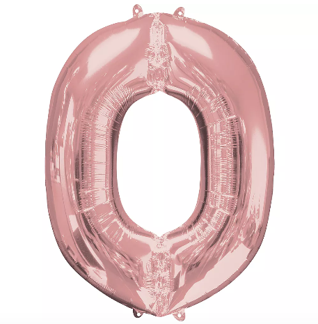 34in Rose Gold Letter Balloon