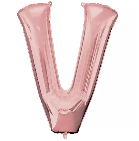 34in Rose Gold Letter Balloon