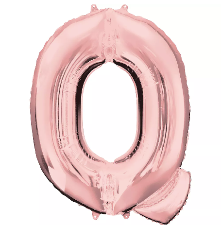 34in Rose Gold Letter Balloon