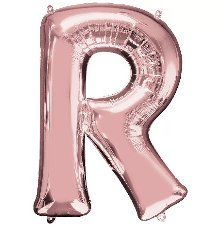 34in Rose Gold Letter Balloon