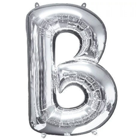 34in Silver Letter Balloon