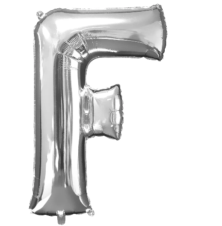 34in Silver Letter Balloon