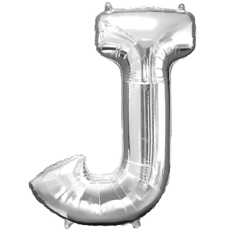 34in Silver Letter Balloon