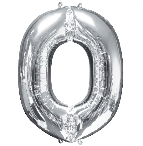 34in Silver Letter Balloon