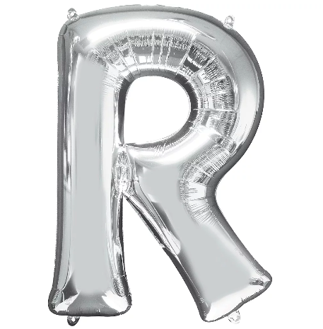 34in Silver Letter Balloon