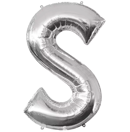 34in Silver Letter Balloon