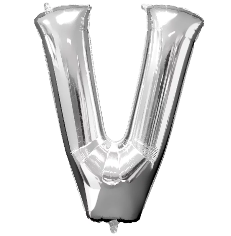 34in Silver Letter Balloon