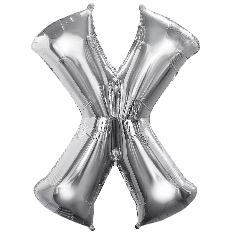 34in Silver Letter Balloon