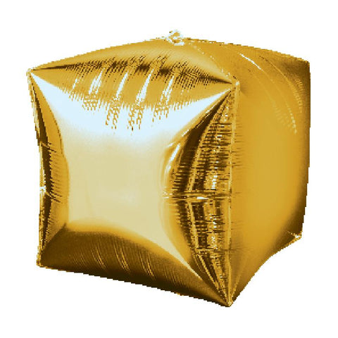 Buy Balloons Gold Cubez Balloon, 15 Inches sold at Balloon Expert