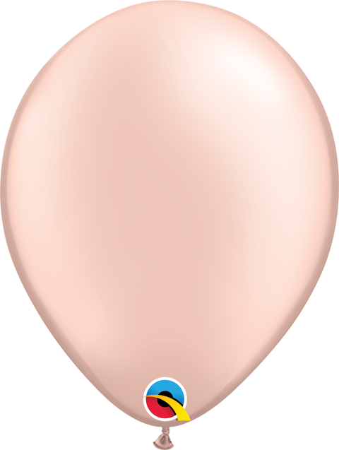 12" Pearl Peach Latex Balloon, Helium Inflated from Balloon Expert