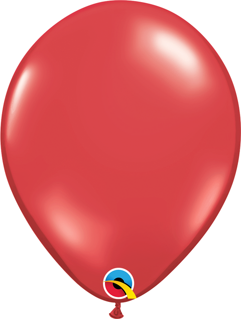 12" Red Latex Balloon, Helium Inflated from Balloon Expert