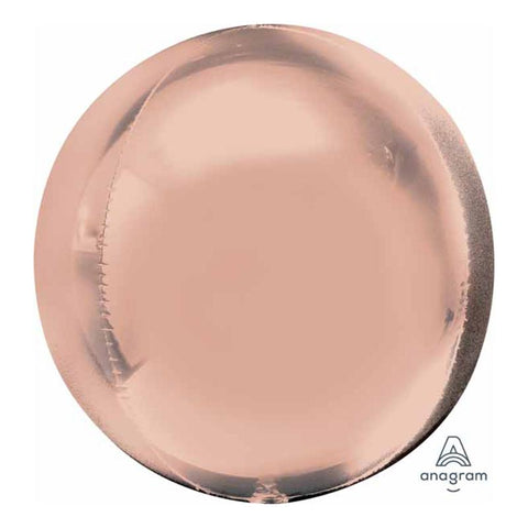 Buy Balloons Rose Gold Orbz Balloon, 16 Inches sold at Balloon Expert