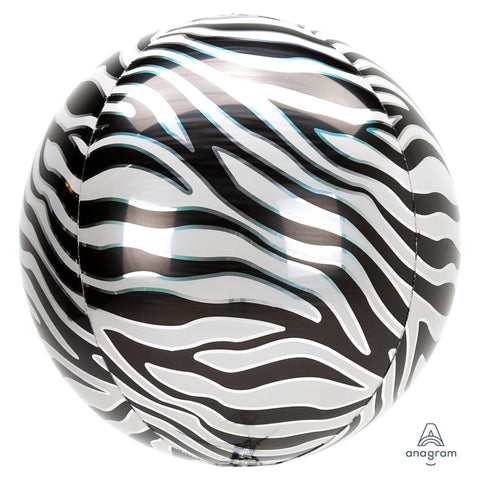 Buy Balloons Zebra Print Orbz Balloon sold at Balloon Expert