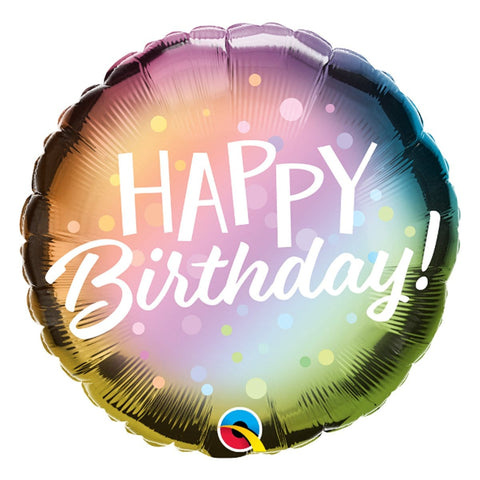 Buy Balloons Happy Birthday Metallic Foil Balloon, 18 Inches sold at Balloon Expert