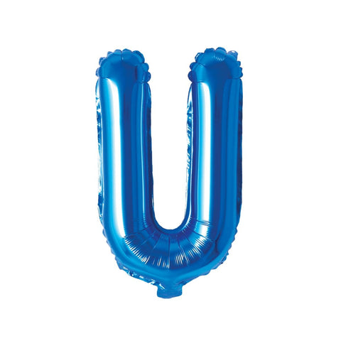 Buy Balloons Blue Letter U Foil Balloon, 16 Inches sold at Balloon Expert