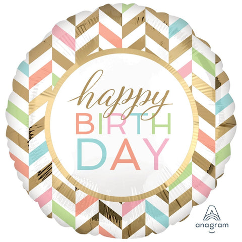 Buy Balloons Happy Birthday Pastel Supershape Balloon sold at Balloon Expert