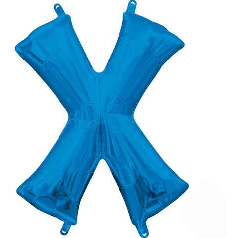 Buy Balloons Blue Letter X Foil Balloon, 36 Inches sold at Balloon Expert