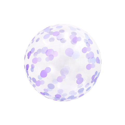 Buy Balloons Bubble Balloon, Confetti Purple, 18'' sold at Balloon Expert