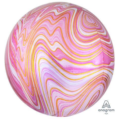 Buy Balloons Pink Marble Orbz Balloon sold at Balloon Expert