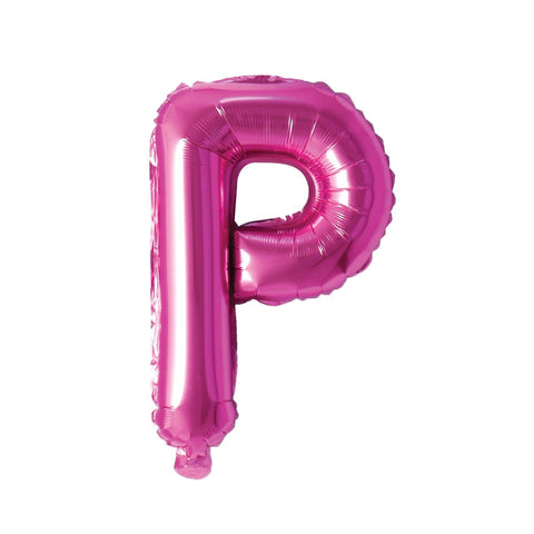 Buy Balloons Pink Letter P Foil Balloon, 16 Inches sold at Balloon Expert