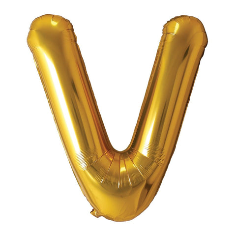 Buy Balloons Gold Letter V Foil Balloon, 34 Inches sold at Balloon Expert
