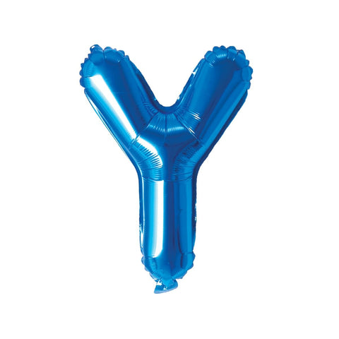 Buy Balloons Blue Letter Y Foil Balloon, 16 Inches sold at Balloon Expert