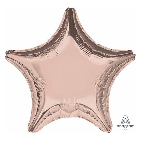 Buy Balloons Rose Gold Star Foil Balloon, 18 Inches sold at Balloon Expert