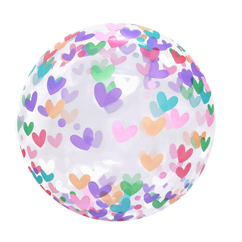 Buy Balloons Bubble Balloon HD - Multicolor hearts - 20'' sold at Balloon Expert