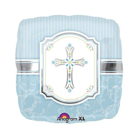 Buy Balloons Blessings Blue Foil Balloon, 18 Inches sold at Balloon Expert