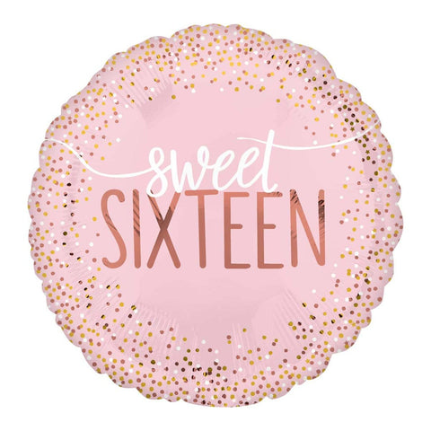 Buy Balloons Pink Sweet Sixteen Foil Balloon, 18 Inches sold at Balloon Expert