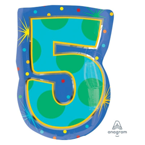 Buy Balloons Number 5 Junior Shape Foil Balloon sold at Balloon Expert