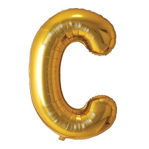 Buy Balloons Gold Letter C Foil Balloon, 34 Inches sold at Balloon Expert