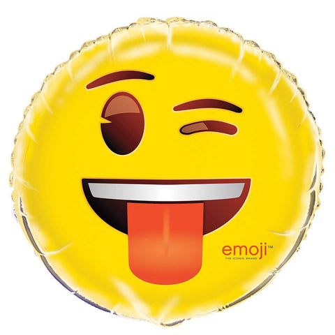Buy Balloons Emoji Wink Foil Balloon, 18 Inches sold at Balloon Expert