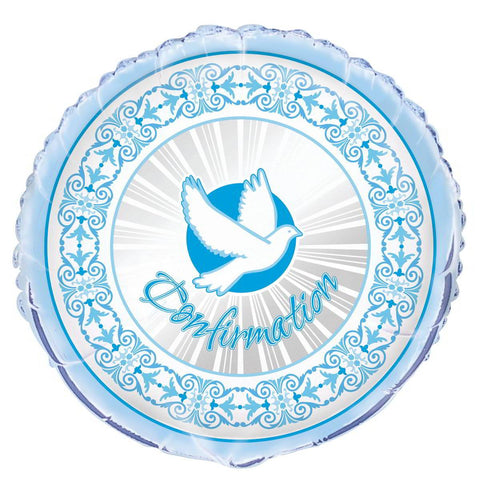 Buy Religious Blue Radiant Cross - Balloon Confirmation 18 In. sold at Balloon Expert