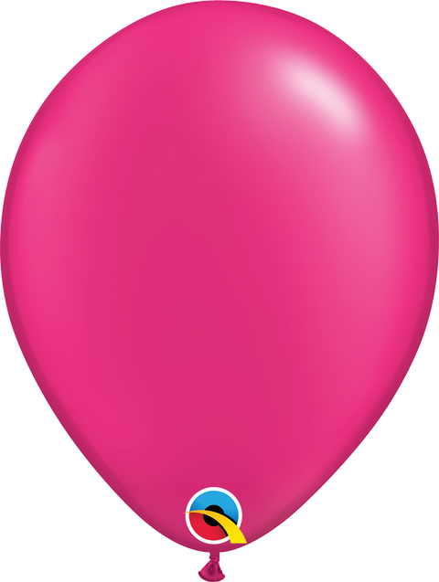 12" Pearl Fuchsia Latex Balloon, Helium Inflated from Balloon Expert