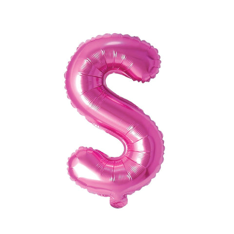 Buy Balloons Pink Letter S Foil Balloon, 16 Inches sold at Balloon Expert