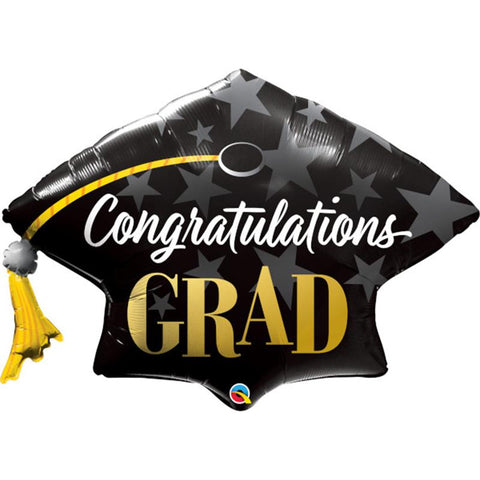 Buy Balloons Congratulations Grad Hat Supershape Balloon sold at Balloon Expert