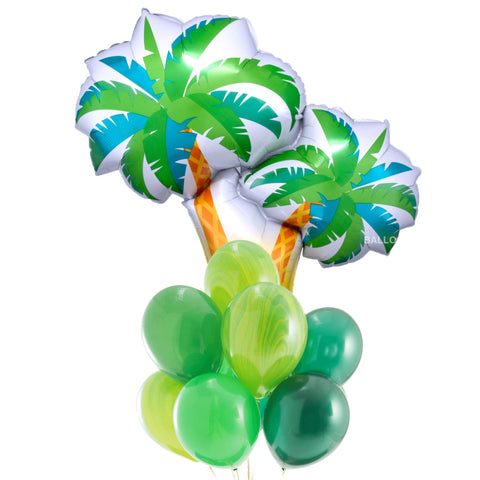 Green Palm Tree Balloon Bouquet
