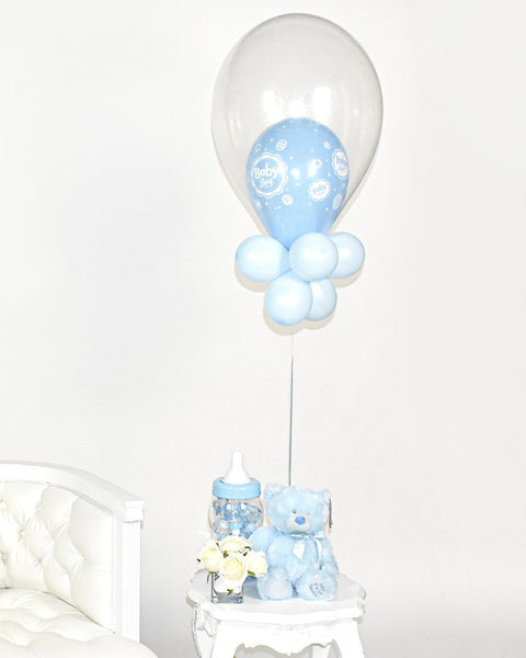Centre de table ballon bébé garçon