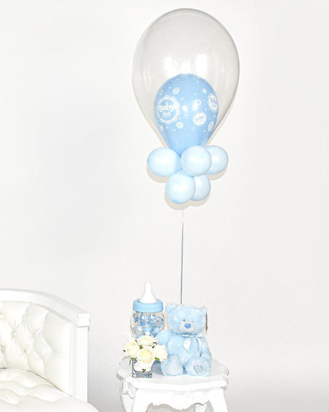 Baby Boy Balloon Centerpiece