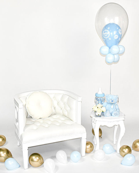 Centre de table ballon bébé garçon