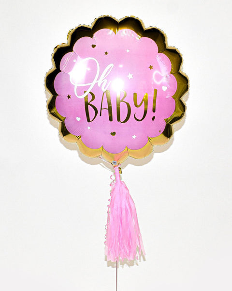 Oh Baby Pink Foil Balloon