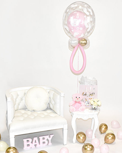 Baby Girl Balloon Pacifier