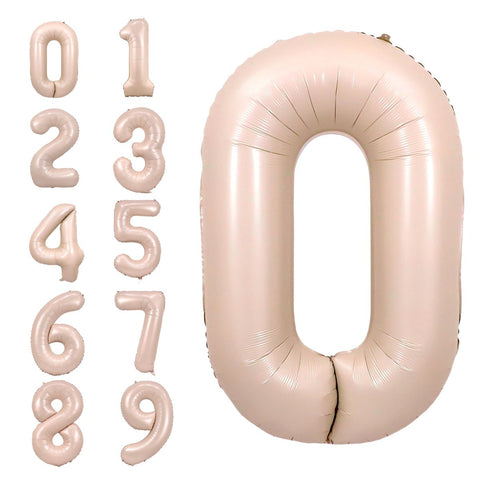 Blush Number Balloon, 34 Inches from Balloon Expert