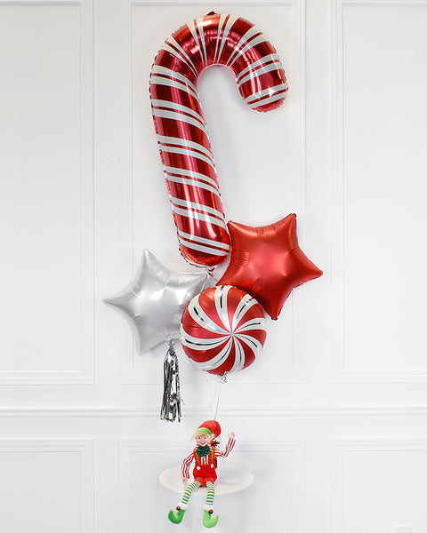 Bouquet de ballons mylar - Canne de Bonbon