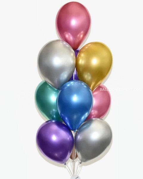 Chrome Multicolor Balloon Bouquet Bouquets