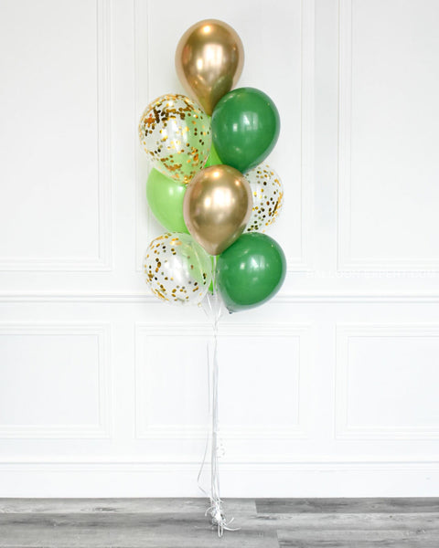 Green And Gold - Confetti Balloon Bouquet Bouquets